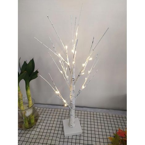 60 cm lange LED-Lichterkette, Birkenoptik, warmes Licht, Weihnachts- und Innendekoration (1/5)