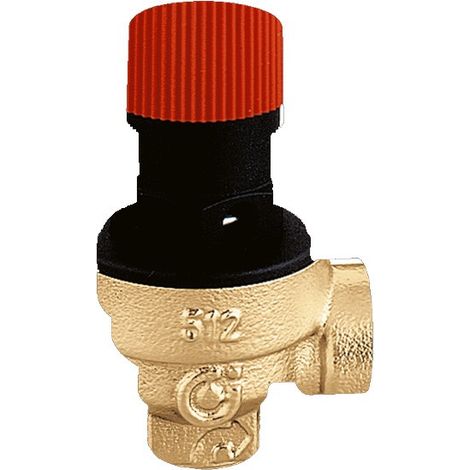 Valvola di sicurezza ordinaria certificata, attacchi maschio-femmina. Taratura 8 bar Caleffi 514480  8 bar (1/4)