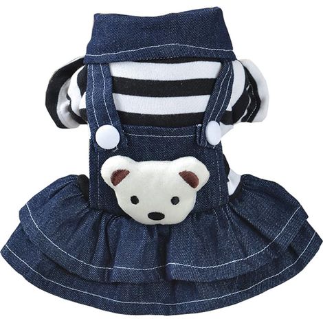 Mignons vêtements chauds d'hiver pour chiens (rayure noire XS)-Fei Yu