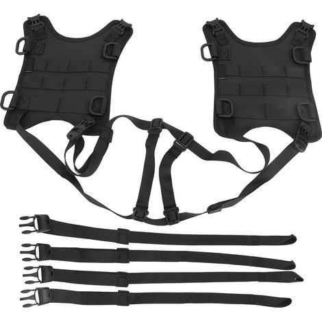Base de Montage de Sac de Selle latérale de Moto Tissu en 500D résistant à l'eau Position réservée Support de Montage de Sac latéral de réservoir pour Moto (1/5)