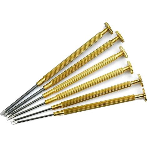 Schraubendreher Set, Präzisionsspitzen, rutschfester Griff, 6 Stück Set (1/2)