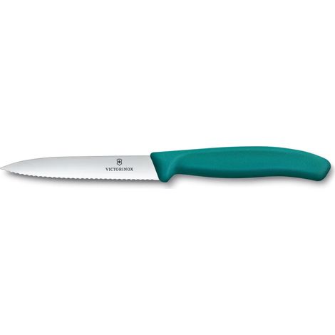 Victorinox coltello cm 10 spelucchino New Verde lama dentata