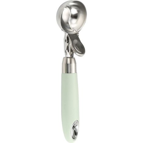 Ice Cream Scoop Smoothing Stainless Steel Hanging Hole Multifunction Cupcake Scoop for Home Kitchen Cafe Bar Trigger Release Scoop (1/5)