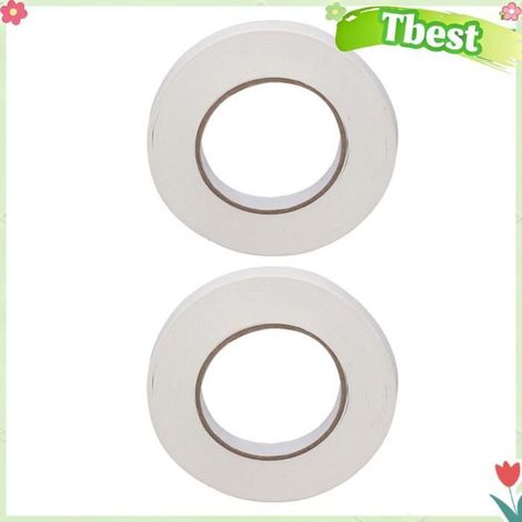 Tbest Ruban adhésif double face Bande Résistante aux UV, Largeur de 15 Mm 2 Pièces de Bande à Double Faces Peut bricolage colle (1/5)