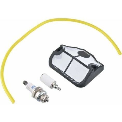 Kit filtre à air, tuyau de carburant et bougie d'allumage pour tronçonneuses Husqvarna 36 41 136 141 137 142 Tuyau 2,5 x 5 mm, 30 cm (1/5)