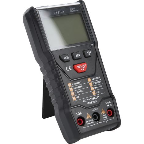 Multimètre intelligent ET8103, écran LCD rétroéclairé, testeur de tension numérique portable pour usage extérieur (1/5)