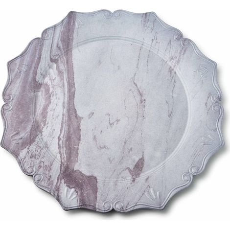 Piastra base BLANCHE 33x33x2cm cod. decorativo (1/2)