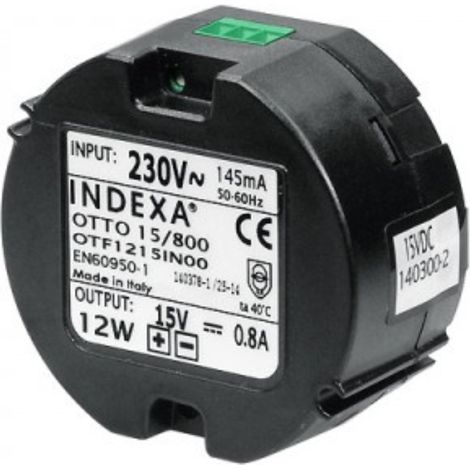 Indexa Up-Netzgerät 12V Dc 1A Otto Videoüberwachungssystem