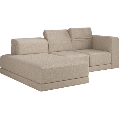 Selsey Novals - Ecksofa L-Form, 4-Sitzer, links, Bouclé Hellbeige, 278 cm (1/5)