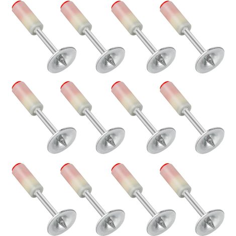 Aiducho – Lot de 200 clous ronds 7,3 mm en acier galvanisé – Conception silencieuse pour cloueur pneumatique – Résistance à la corrosion – Pour montage de câbles