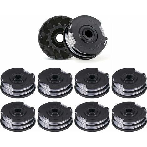 Ulisem 10er-Pack Ersatzfadenspulen für Doppelfaden-Freischneider, Länge 6 m x 1,6 mm, passend für Bosch Modelle ART 30-36 LI, ART 30, ART 27 und ART 24. (1/5)