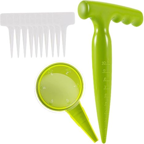 Filiyano-Ensemble d'outils de jardin en plastique, semoir manuel universel, distributeur, planteuse, 5 pièces (1/4)