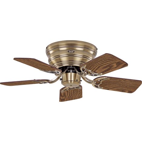 Deckenventilator Classic Flat III Messing antik 75 (1/3)