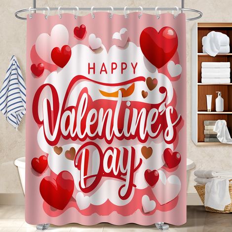 Rideau de douche 180x180 bordure lestée polyester pour salle de bain pour appartement (1/5)