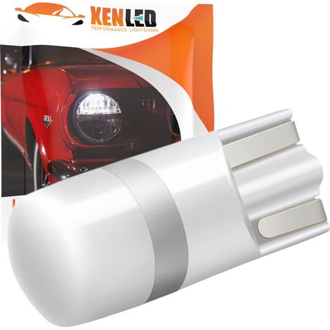 AMPOULE LED T10 W5W ANGLE-360 6V (BLANC FROID 6000K) - VOITURE ANCIENNE OU PINBALL (1/5)