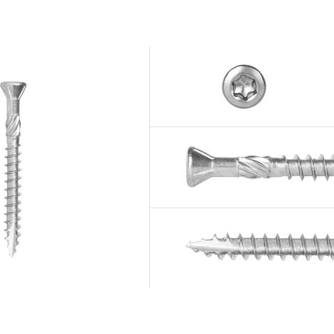 Vis à bois pour extérieur inox 410 4 x 40 mm Torx 15 Filetage
