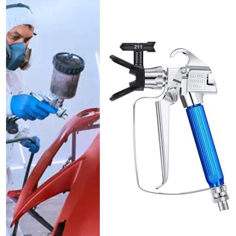 Kit pistolet à peinture sans air avec protection de buse, 5 buses et 5 filtres pour pistolet à peinture sans air, adapté aux accessoires de peinture pour machine à peindre sans air. (1/5)