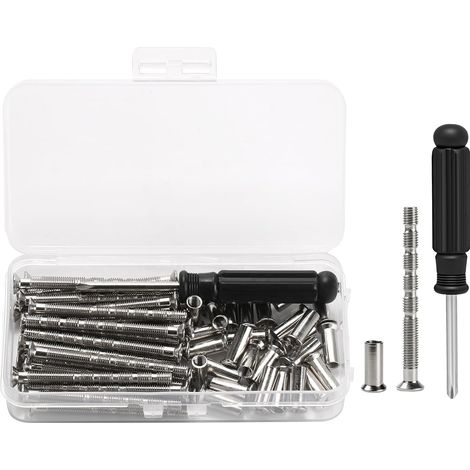 60 Pièces M5 Vis de Connexion avec Boulon(30 Vis + 30 Boulons) (1/5)