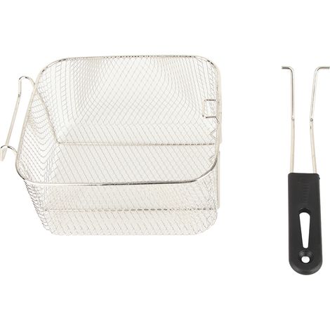 Panier à friture profond avec long manche, passoire à aliments frits en métal, panier pour friteuse électrique (1/5)
