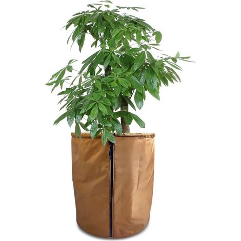 Housse Thermique Pour Pots De Fleurs – Protection Contre Le Gel, Protection Hivernale Avec Cordon De Serrage Pour Plantes En Pot, Réutilisable, Protection Contre Le Froid Et L'humidité (1 Pièce (45 X (1/5)