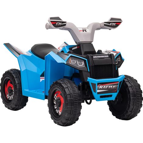 HOMCOM 6V Electric Quad Bike, 2.5km/h Kids Ride On ATV for 18-36 Months Blue