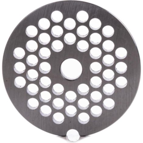 Lochscheibe – 1 Stück – Stahl – Größe 5 – Für manuelle Fleischwölfe – Durchmesser 53,4 mm (1/4)