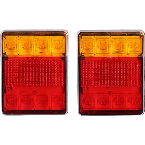 Jeffergarden 12V LED Rear Light, Flashing, Waterproof, Shockproof, Suitable for Trailers, Trucks and Boats (1/5)