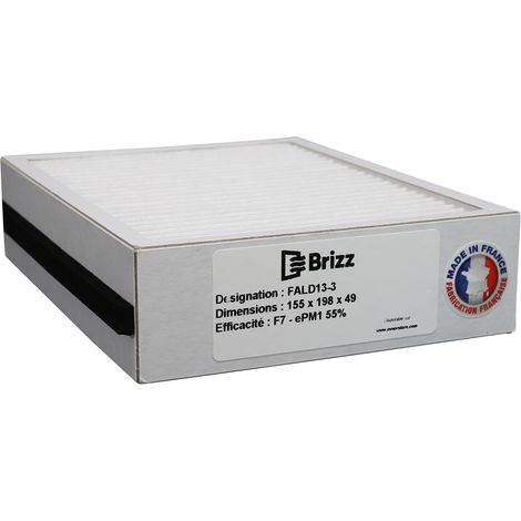 Filtre compatible purificateur d'air ALDES InspirAir Home SC150 , Type de filtration : - Particules fines (1/2)