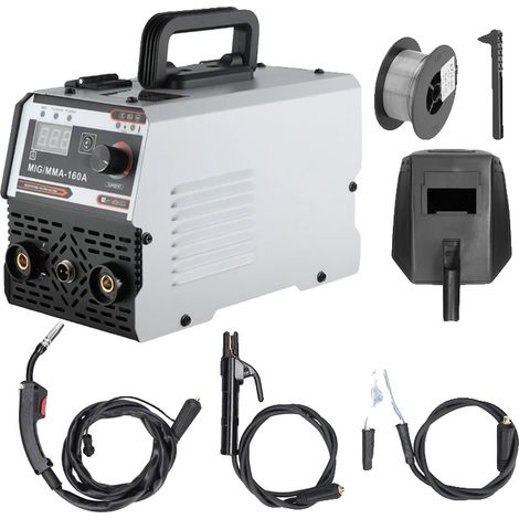Máquina de soldar MIG/MMA, alimentador automático de alambre, pantalla digital, enchufe MIG/MMA-EU. (1/2)