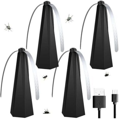 Tapette à mouches, Répulsif anti-mouches - Répulsif anti-mouches d'extérieur, Tapette à mouches de table ou à suspendre - Ventilateur de table anti-mouches - Ventilateur anti-mouches (1/4)