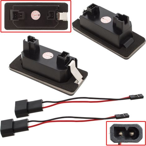 Lampade LED segnalatori BMW serie E39-E93, F10-F34, vetro scuro, set da 2 pezzi
