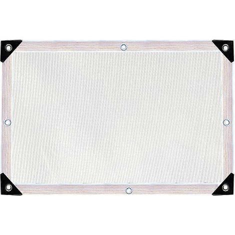 Schattierungsnetz, Sonnensegel, Sonnenschutz, weißes HDPE-Schattierungsgewebe, strapazierfähig für Garten, Gewächshaus, Pergola, Freilandpflanzen (3x4m) (1/4)