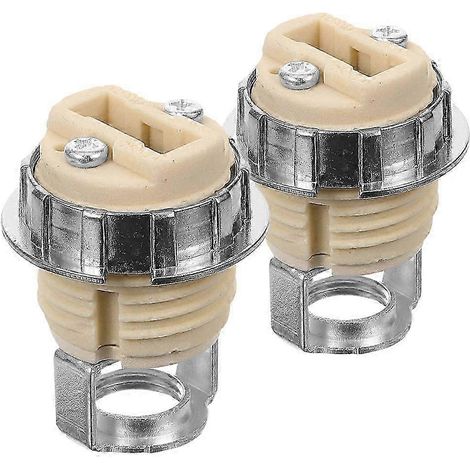 Lot de 2 douilles G9 en céramique - Support de lampe à visser de rechange (1/4)