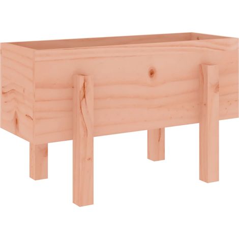 Vassoio per fioriera aiuola rialzata piante fiori terrazza giardino 62 x 30 x 38 cm legno massello marrone Douglas 020037745