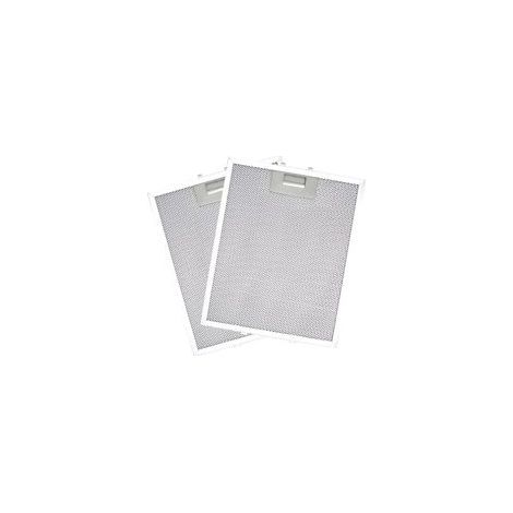 Lot de 2 filtres universels en aluminium 320 x 260 mm – 5 couches pour hotte aspirante – Filtre à graisse en métal (1/5)