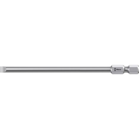 WERA Bit-Einsatz 800/4Z lang 1/4"sechskant 0.6 x 3.5 x 70 mm Schlitz (1/3)
