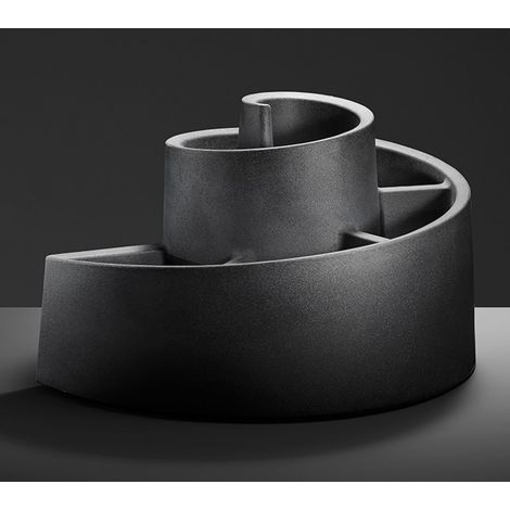 Schneckentopf Kubus 81x65 cm, H 50 cm anthrazit