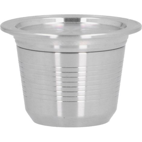 Capsule café acier inoxydable réutilisable dosette filtre compatible machine Nespresso (1/5)