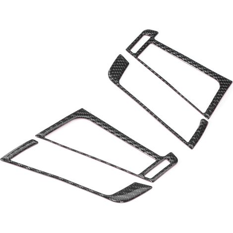 Ensemble de 4 caches de sortie d'air intérieurs pour voiture, bande de garniture en fibre de carbone, compatible avec X5 X6 F15 F16 2014-2018 (1/5)