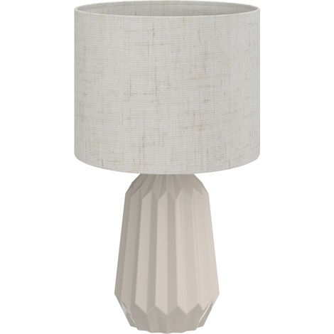 Apportez une lumière chaleureuse avec cette lampe de chevet en céramique, 39 cm, pour chambre et salon (1/5)