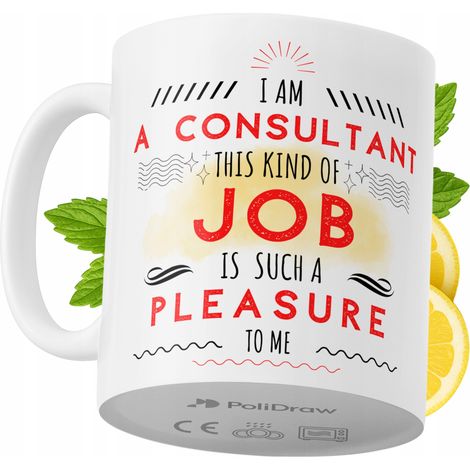 Lustige Kaffeetasse mit witzigem Textdesign – ideal für Berater, Geburtstage, Namenstage und Feiertage. Hochwertige Tasse für besondere Anlässe im Homeoffice oder Büro. Farbe: Weiß, 330 ml.