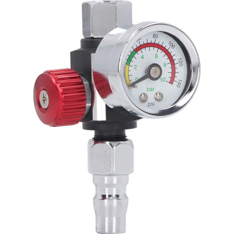 Régulateur de pression d'air pour pulvérisateur de peinture G1/4 pouces, régulation rapide et précise, pistolet à peinture, régulateur de réglage de l'air 0 à 10 bars (1/5)