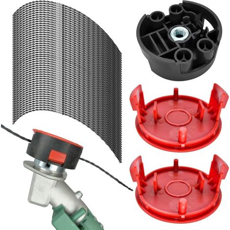 F016800431 Trimmer Line Compatible with Bosch AFS 23-37 Trimmer, 37 cm x 3.5 mm with Cutting Head F016F04839, Spool Cover F016F04841 (53 pieces) (1/5)
