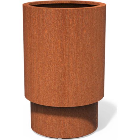 Dipott Pflanzgefäß Extend rund aus Corten-Stahl Pflanzkübel Ø 70 cm (1/2)