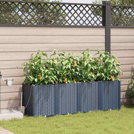 Jardineras Gris 160 x 40 x 52 cm Acero (1/5)