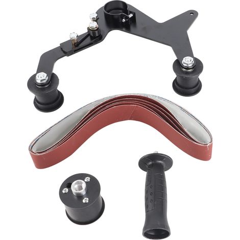 [JAMAIS UTILISÉ]Mini ponceuse à bande, machine de ponçage pour bricolage, polisseur de tubes et tuyaux en acier inoxydable, outil de meulage M14 (1/5)