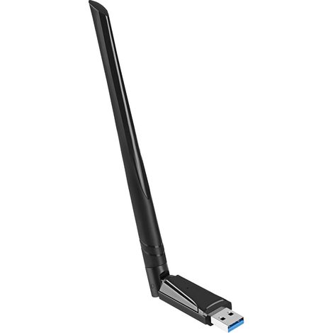 Clé Wi-Fi USB 3.0 1300M double bande avec antenne à gain élevé, installation facile et sécurité renforcée, idéale pour le bureau et les voyages. (1/5)