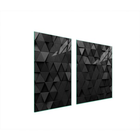 Glasplatte und Schneidebrett 100x52 schwarz (1/5)