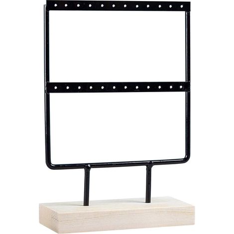 Support de rangement pour boucles d'oreilles - Noir (1/3)
