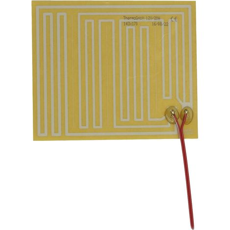 Thermo TECH polyester Feuille chauffante 12 V 20 W (L x l) 170 mm x 143 mm X217182